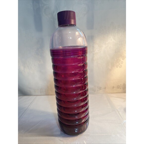 Aladdin Two Way Drinking Vessel Water Bottle Ribbed Pink 18 fl oz Plastic - Picture 1 of 5